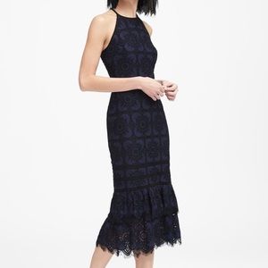 Banana Republic midi lace dress